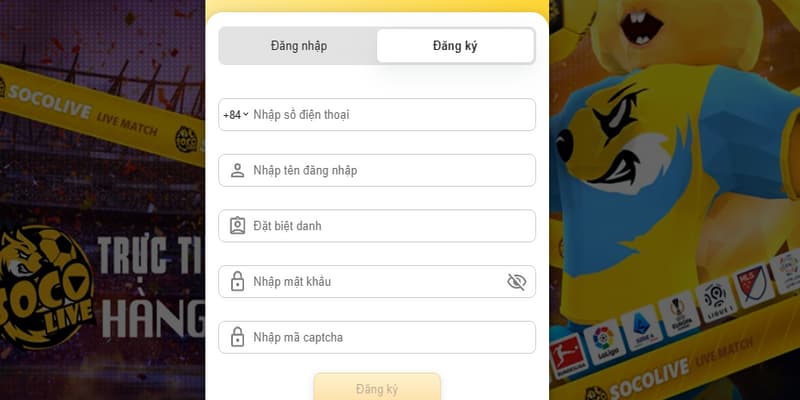 Cách tối ưu khi đăng ký Socolive